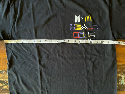 McDonald's BTS Employee Crew T-Shirt M 6 BTS Sauces 3 Cajun 3