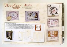 Kanban Crafts Woodland Friends Card Making Kit Collection BUNDLE + 2 8x8 Pads