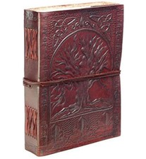 Leather Journal Large Fair Trade Tree of Life Design Diaries Gifts Birthday Kids
