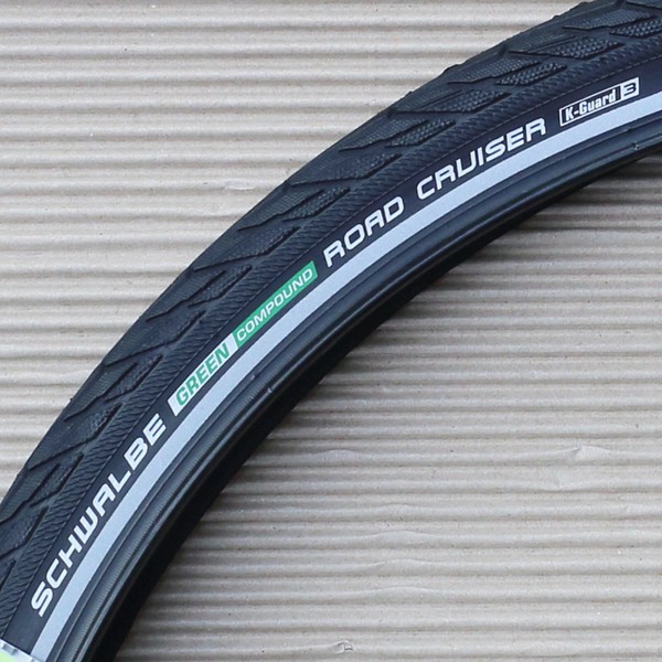 "Reifen Schwalbe Road Cruiser HS484 Green 28X1.75\" 47-622 Sw-Twinskin Refl.Kg Gc"-image