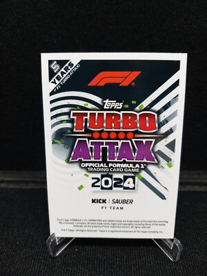 18パック Topps Formula 1 2024 Turbo Attax Amazon.com: Topps Turbo Attax Formula 1 2024 - Mega