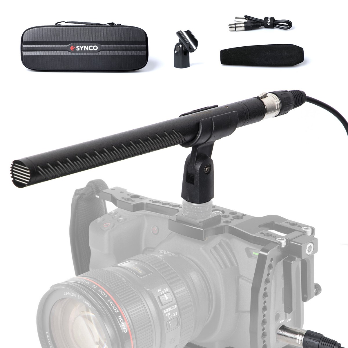 SYNCO D2 XLRショットガンマイク Amazon.com: SYNCO D2 XLR Shotgun Microphone, Hypercardioid