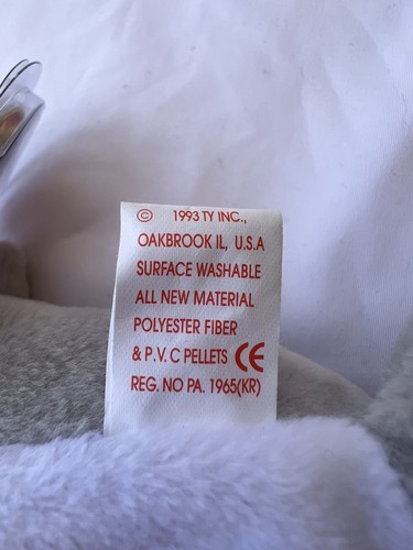 Ty Beanie Babies FLASH the Dolphin 4021 - 1993 PVC Pellets - Korean Market - Picture 6 of 7