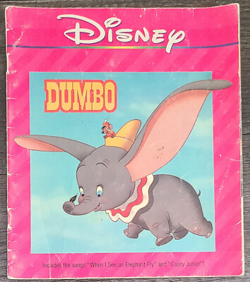 Disney DUMBO Song Book (Paperback 1990)