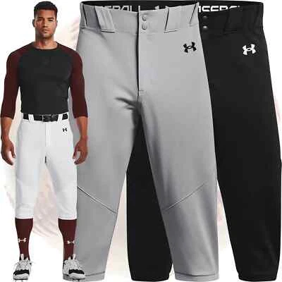 Under Armour Utility Knicker Mens Baseball Pants - White, Gray, Black - 1375654