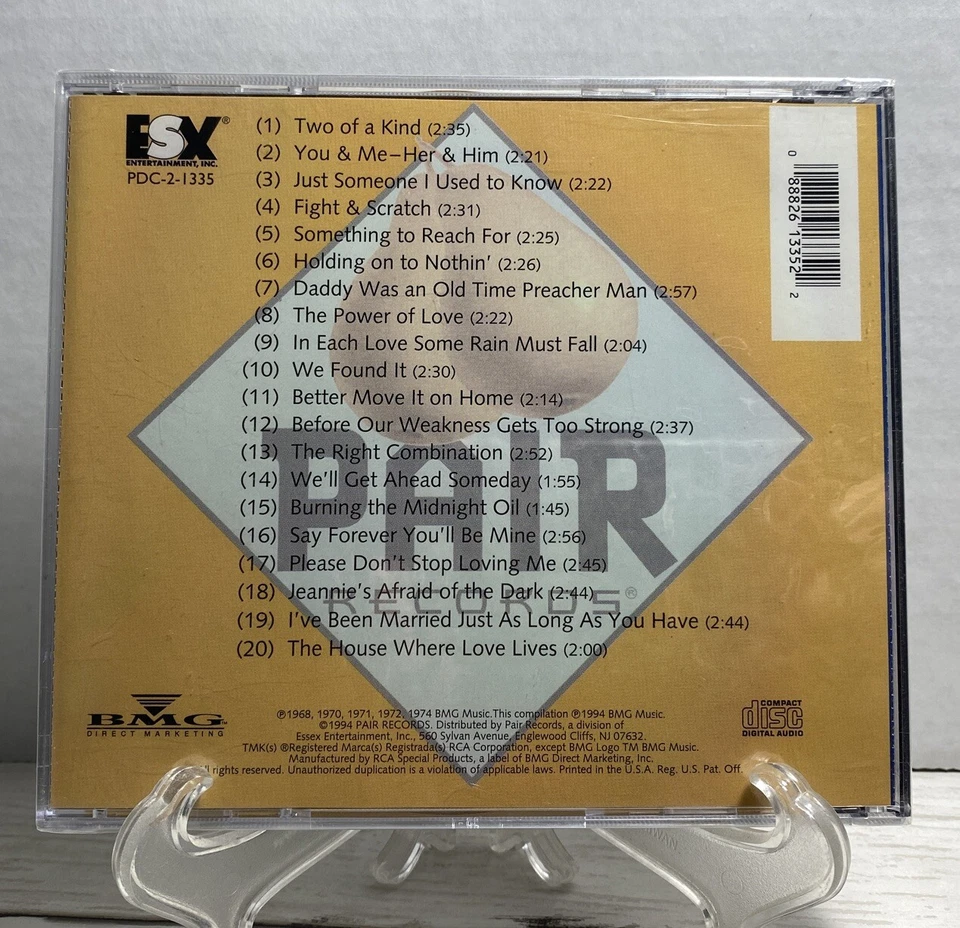 Dolly Parton & Porter Wagoner CD, Two of a Kind Compilation Nov-1994 Pair - Image 3 of 3