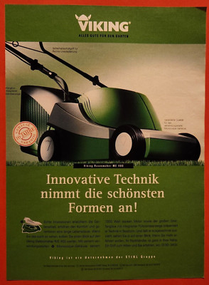 9. Viking/Stihl Lawnmower ME 400 Advertisement Advertising 1997