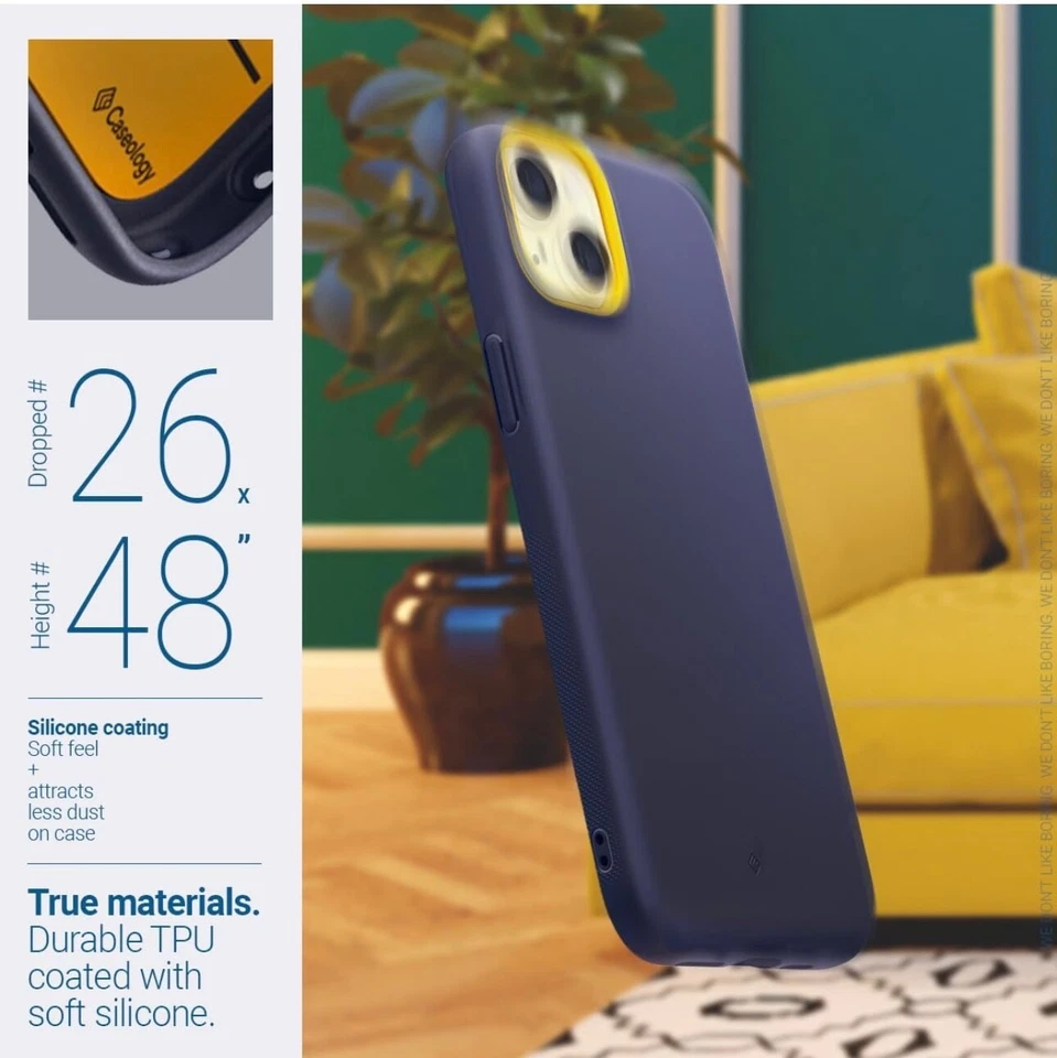 iPhone 15 Plus Case Caseology Nano Pop Mag Colour:Blueberry Navy ACS06677 - Image 4 of 4