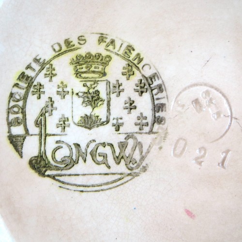 Antike EMAILLESCHALE VON LONGWY Art Deco "STELDE" 30er/1930er Jahre/primavera... - Bild 9 von 12