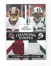 Laveranues Coles 2006 Playoff Prestige Changing Stripes Card, # CS-3.           