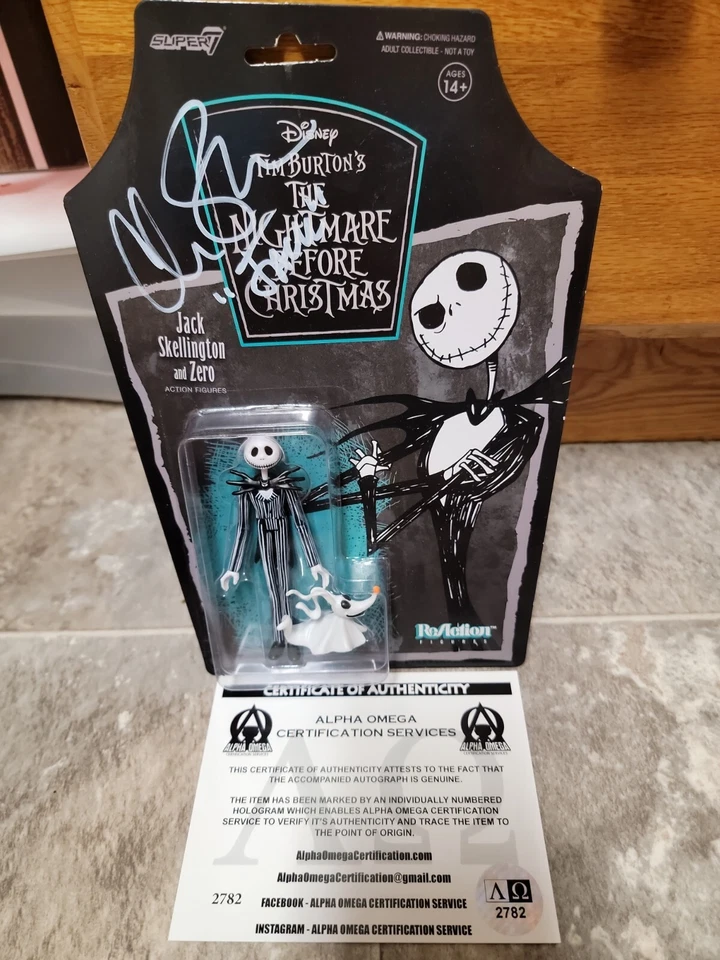 CHRIS SARANDON SIGNED JACK SKELLINGTON AF ReAction Super7 2022 w/ COA NIGHTMARE - Image 2 of 4