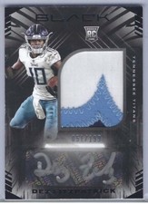 DEZ FITZPATRICK 2021 PANINI BLACK RPA ROOKIE JUMBO PATCH AUTO RC #D 051/199