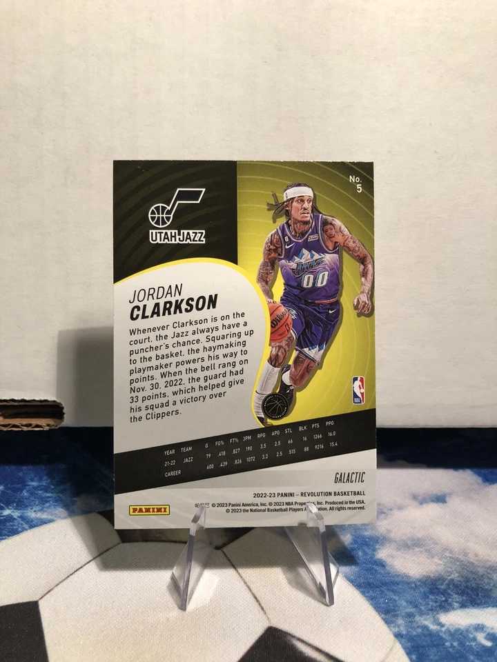 2022-23 Panini Revolution Jordan Clarkson Galactic Case Hit SSP #5 Jazz - Image 2 of 2
