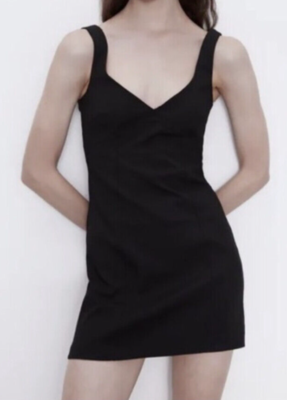 slim fit dress slacks Kirby Black Mini Dress - 6