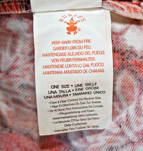 VTG MAGNUM PI Hawaiian Casual Shirt Knit Button Up Orange White Black Floral #03 - Picture 8 of 8