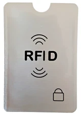 RFID Blocking Credit Card Protector Sleeve, Anti-Scan Secure ID Holder Cover 