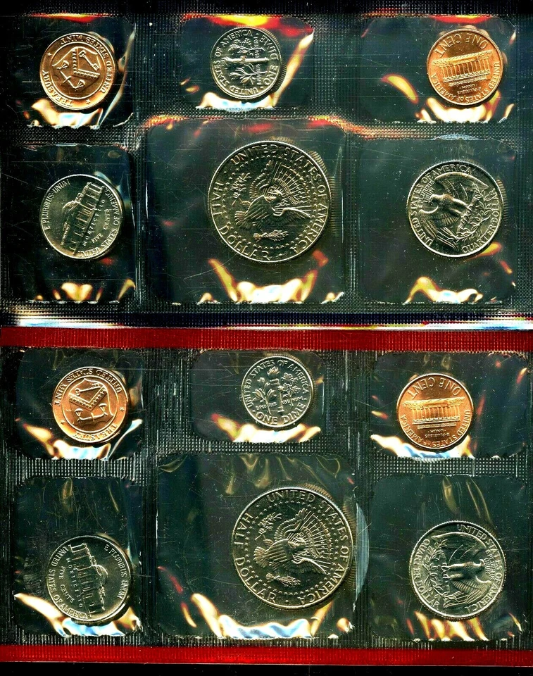 1993-P-D US Mint Set 10 Coins CLAD 21htt0515 - Image 3 of 4