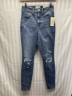 Universal Thread High Rise Skinny Distressed Jeans Womans Size 4L New