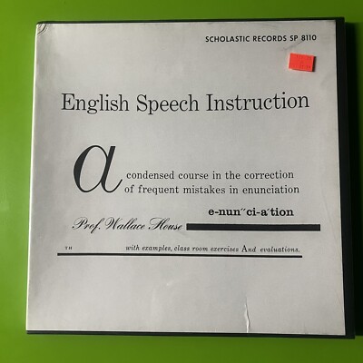 Professor Wallace House - English Speech Instruction 2x LP Box Set Vinyl Sealed