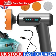 Car Polishing Machine Cordless Car Buffer Polisher USB Charging LED Display UK