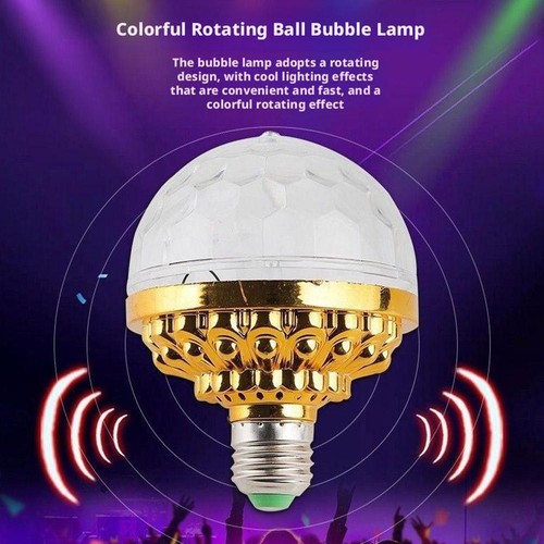 1x LED Disco Ball Light Party RGB Stage Bulb DJ Rotating Strobe Ball Lamps Sale - Picture 6 of 16