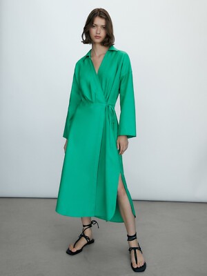 massimo dutti green linen dress Amara Maxi Dress main image 0