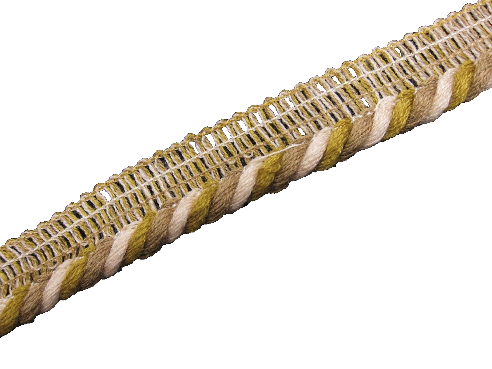 Brown twisted flanged cord Fabric piping sewing trimming material trim PER METRE