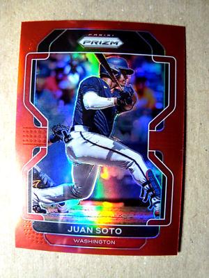 2022 Panini Prizm #117 Juan Soto Red Border Parallel | eBay
