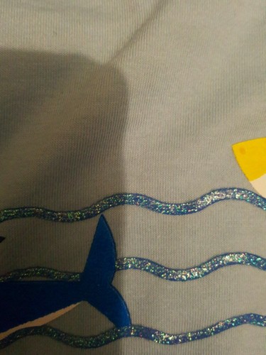 Baby Shark Licensed Toddler GLITTER GEL WAVES Long Sleeve TShirt 2T 3T 4T 5T - Picture 4 of 6