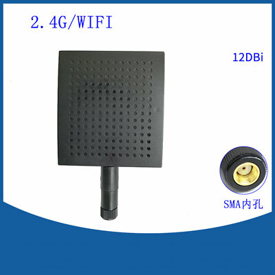 1pcs New 2.4GHz 12dBi Panel WiFi Antenna Directional RP-SMA Male Connector