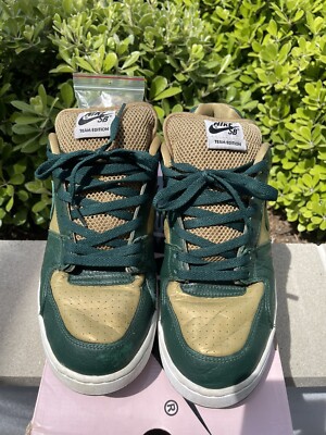 2005 NIKE DUNK ZOOM TEAM EDITION SB SVSM GOLD CYPRESS GREEN 311665