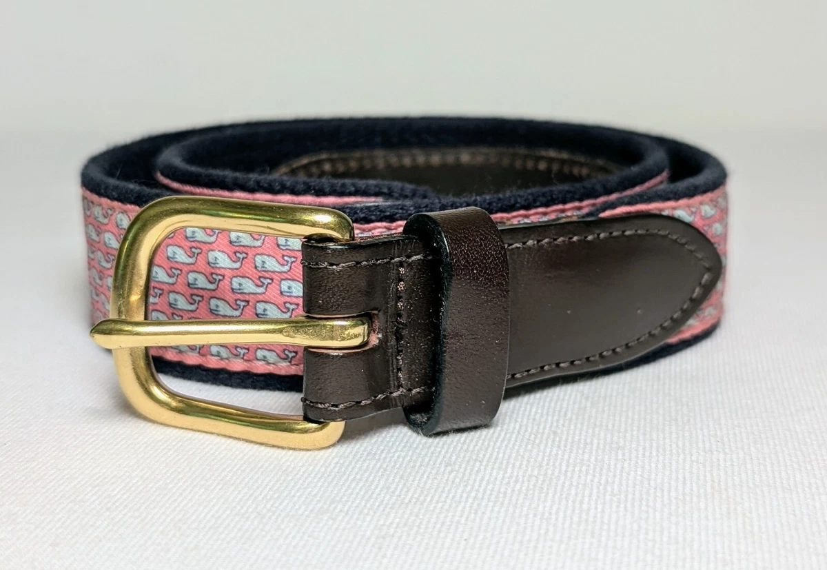 Vineyard Vines NWOT Raspberry Pink Silk on Canvas Logo Buckle Belt.   Size 30 il_fullxfull.2502760227_dhpw.jpg main image 4