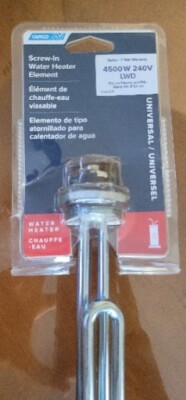 Camco 02343 - Screw-In Water Heater Element 4500W 240V LWD - NEW