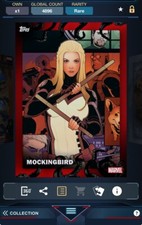 Topps Marvel Collect 2020 Avengers vs Hydra Red + Blue - Mockingbird