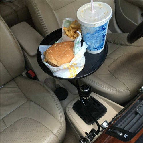 ABS Plastic Round Car Multifunction Tray Drink Holder/Dining Table Lock in Place - Picture 7 of 12