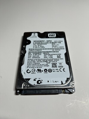 WD5000BPKT-08PK4T0 : WESTERN DIGITAL 500 GB HARD DRIVE