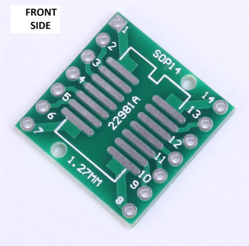 5 PCS SOP14 SSOP14 TSSOP14 to DIP14 Pinboard SMD To DIP Adapter 0.65mm/1.27mm - Picture 1 of 3