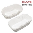 Non Stick 1lb 2lb 40Pack Set Loaf Tin Liners Paper Cake Tins Baking Grease Proof