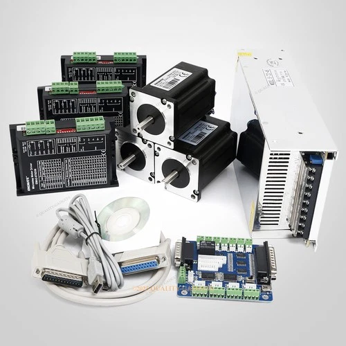 CNC Kit 3 Axis Nema24 Stepper Motor EMA2-070D56 Stepper Driver For Mill/Router