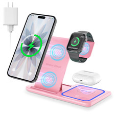 Wireless Charger, 18W 3 in 1 Wireless Charging Station for Iphone 17 16E 15 14 1
