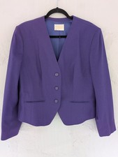 Vintage Pendleton Women s Purple Virgin Wool Suit Button Blazer Jacket Size 18