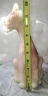 Fenton Burmese Uranium Alley Cat Figurine GLOWS Hard to Find