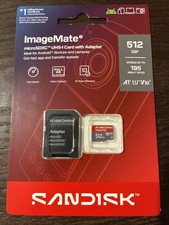 SanDisk ImageMate 512GB microSDXC Memory Card with Adapter SDSQUAQ-512G-AW6KA