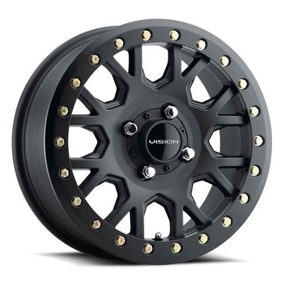 Vision Wheel GV8 Invader 15x6 4x156 38mm Satin Black GV8BLC156156SB48NCC