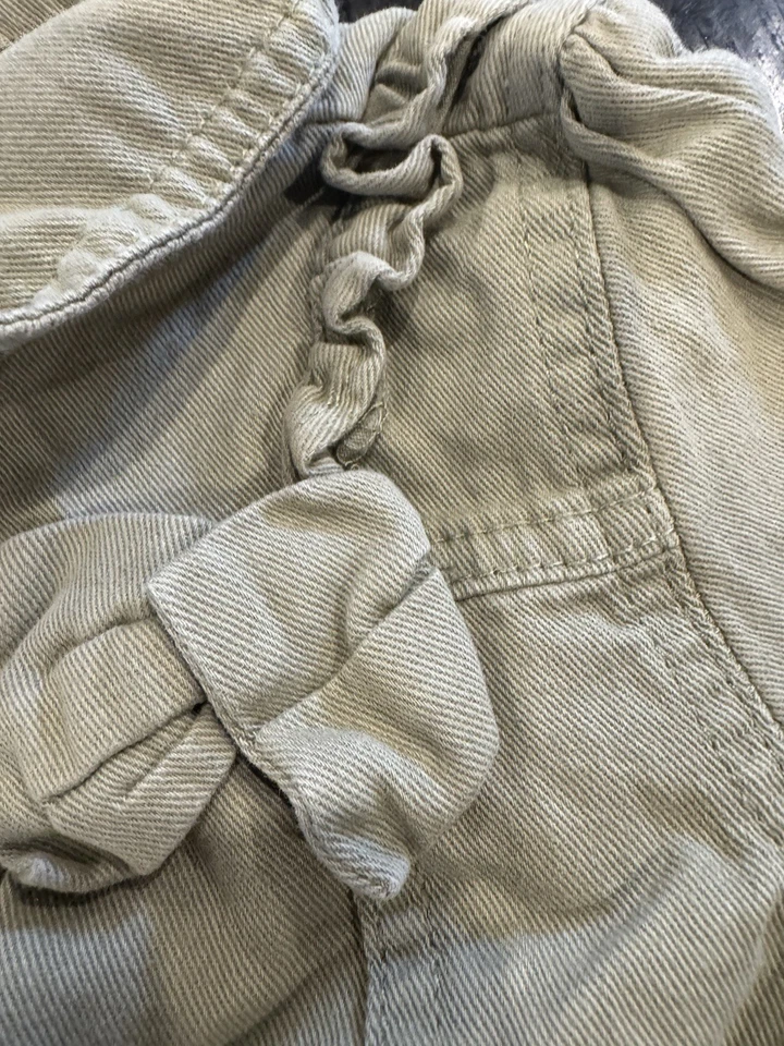 Nannette Green Denim 5t Girls Jack Butterfly Embroidery Ruffle And Bow Accents - Image 3 of 4