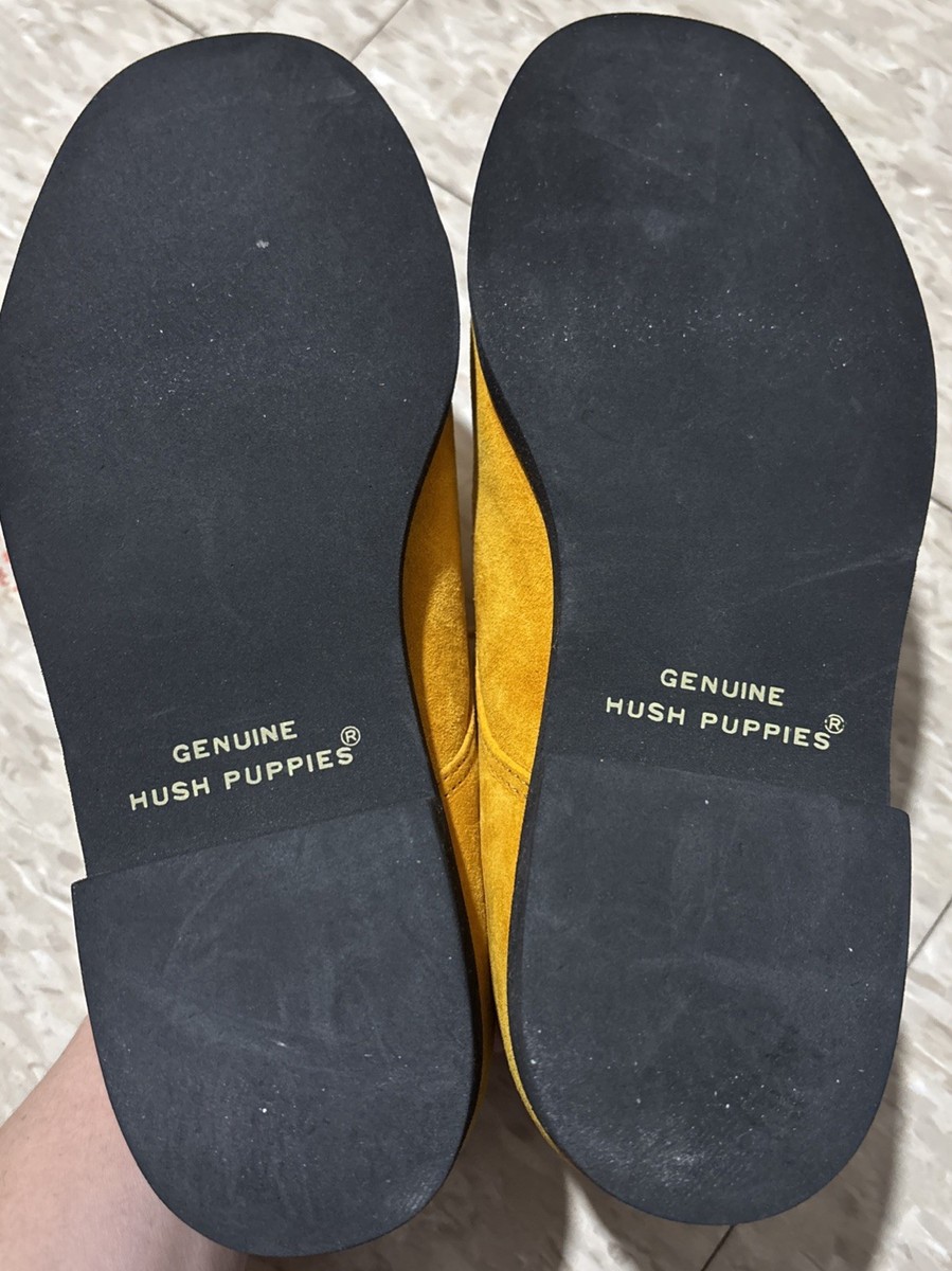 Vintage/Retro Hush Puppies Mustard Yellow Suede Oxford lace  display picture 3