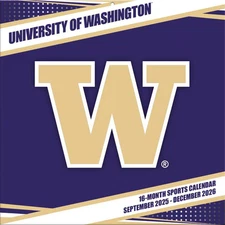 Turner Licensing,  NCAA Washington Huskies 2026 Wall Calendar, 12'' X 12'', 16-M