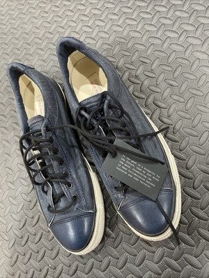 Converse x John Varvatos All Star Low Top Blue Linen & Leather Men s 10  150181C