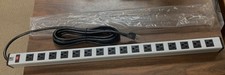 All Metal Power Strip - 16 Outlet 15 Amp rating UL listed 8 foot power cord ,
