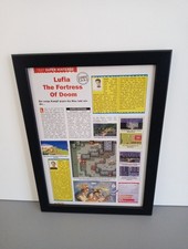 Rare Lufia The Fortress Of Doom Snes Werbeblatt Poster Gerahmt Ad Page Framed 